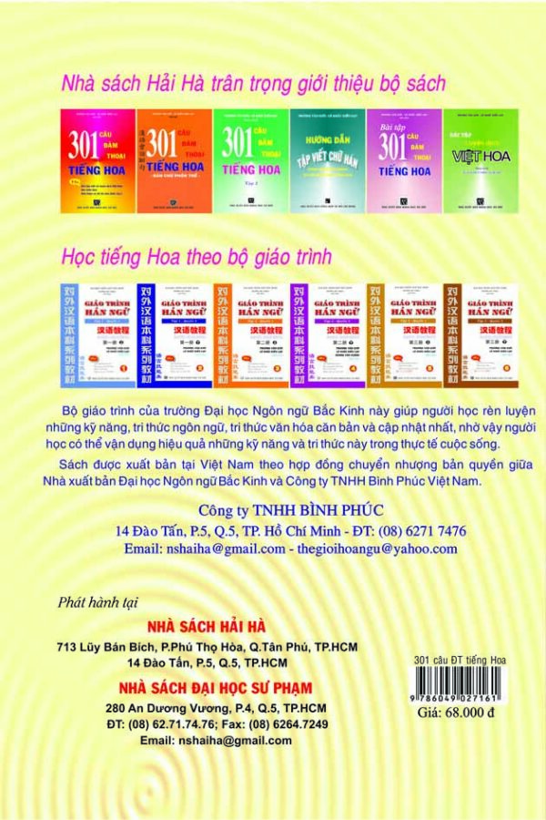 301 câu đàm thoại tiếng Hoa_bìa sau