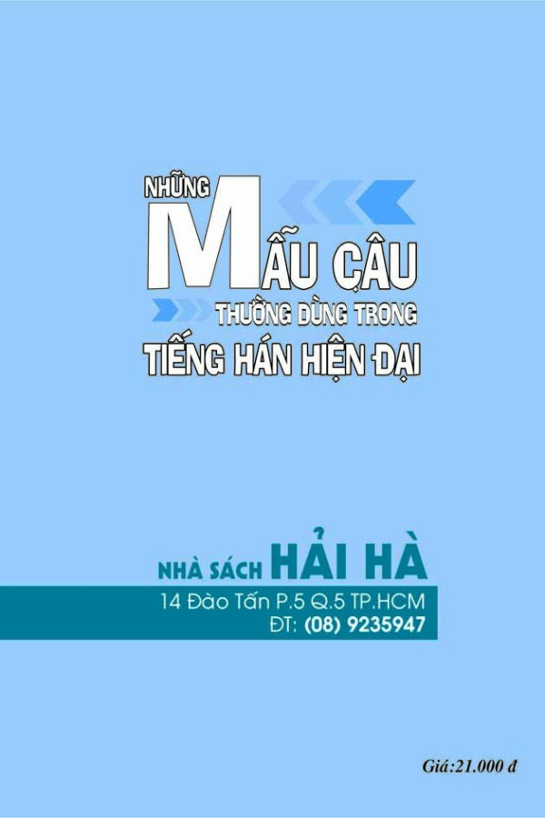 Những mẫu câu thường dùng trong tiếng Hán hiện đại_bìa sau